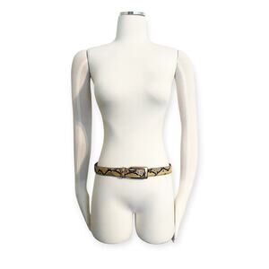 WCM New York Snakeskin Python Leather Belt Size Large - 1178 12